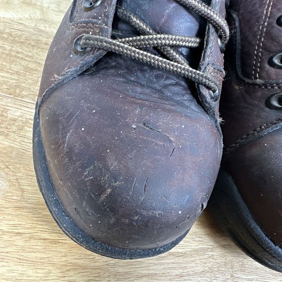 Timberland Pro Series Steel Toe Work Boot ASTM F2413-11 Brown Leather Sz 8 W - Picture 5 of 16